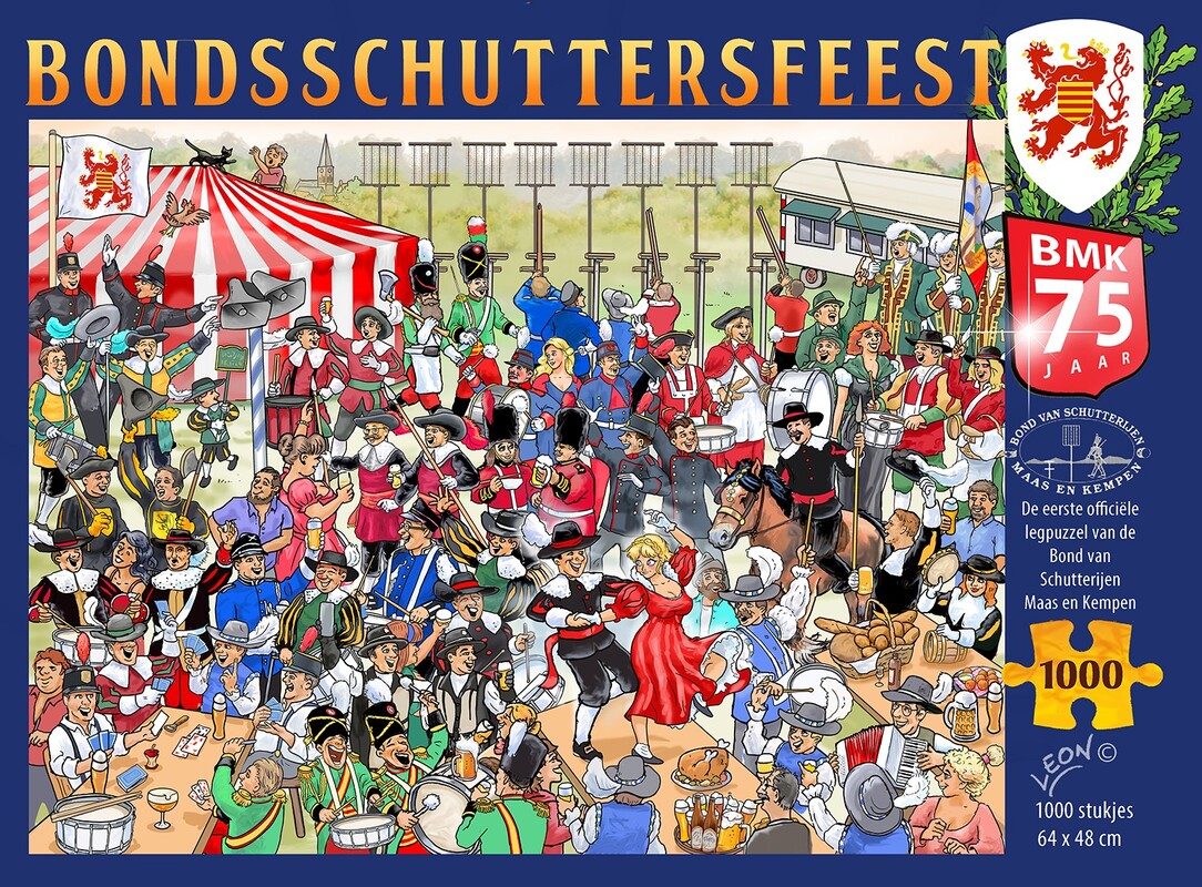 Afbeelding puzzel 75 jaar Bond van Schutterijen Maas en Kempen